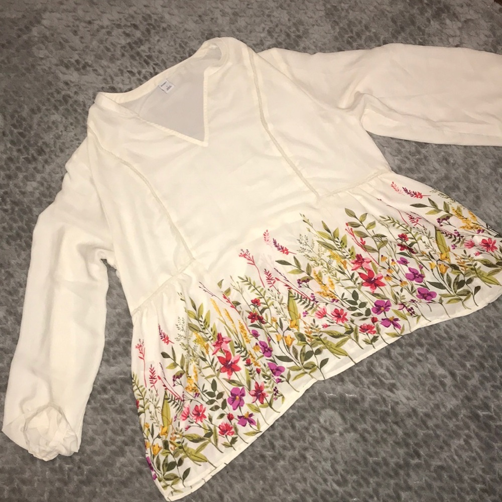 Floral flair bottom Old Navy top